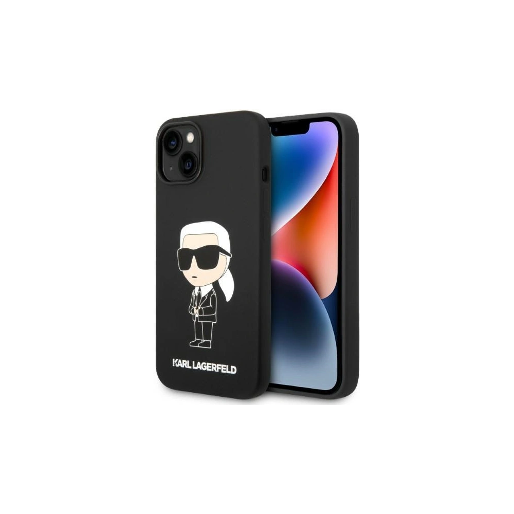 Hurtownia GSM - Etui Karl Lagerfeld KLHMP14MSNIKBCKApple iPhone 14 Plus / 15 Plus hardcase fekete/black Szilikon Ikonik Magsafe - KLD1350 - {ean13} - Hurt