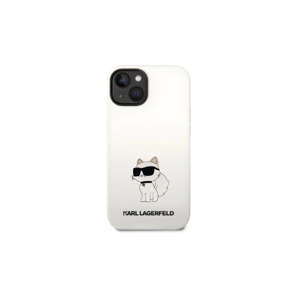 Hurtownia GSM - Etui Karl Lagerfeld KLHMP14SSNCHBCH Apple iPhone 14 hardcase biały/white Silicone Choupette MagSafe - KLD1351 - {ean13} - Hurt