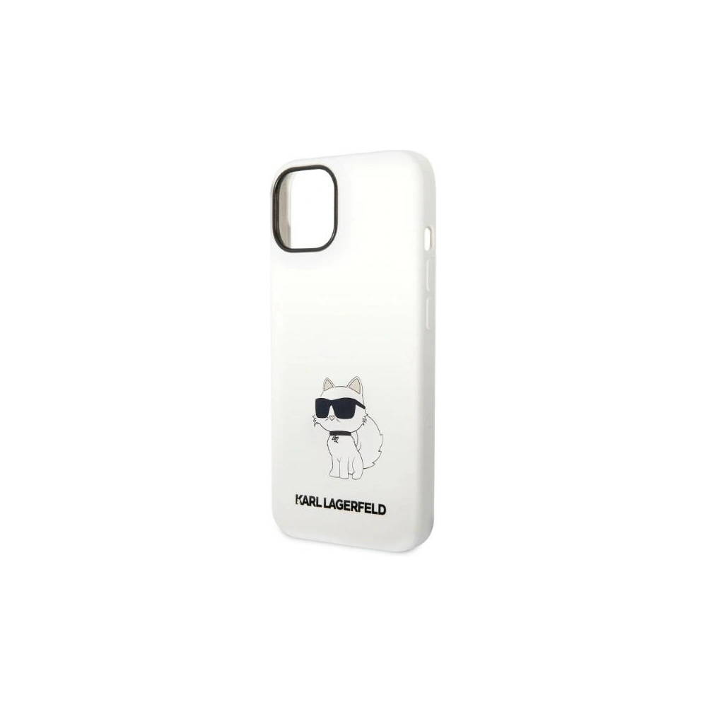 Hurtownia GSM - Etui Karl Lagerfeld KLHMP14SSNCHBCH Apple iPhone 14 hardcase biały/white Silicone Choupette MagSafe - KLD1351 - {ean13} - Hurt