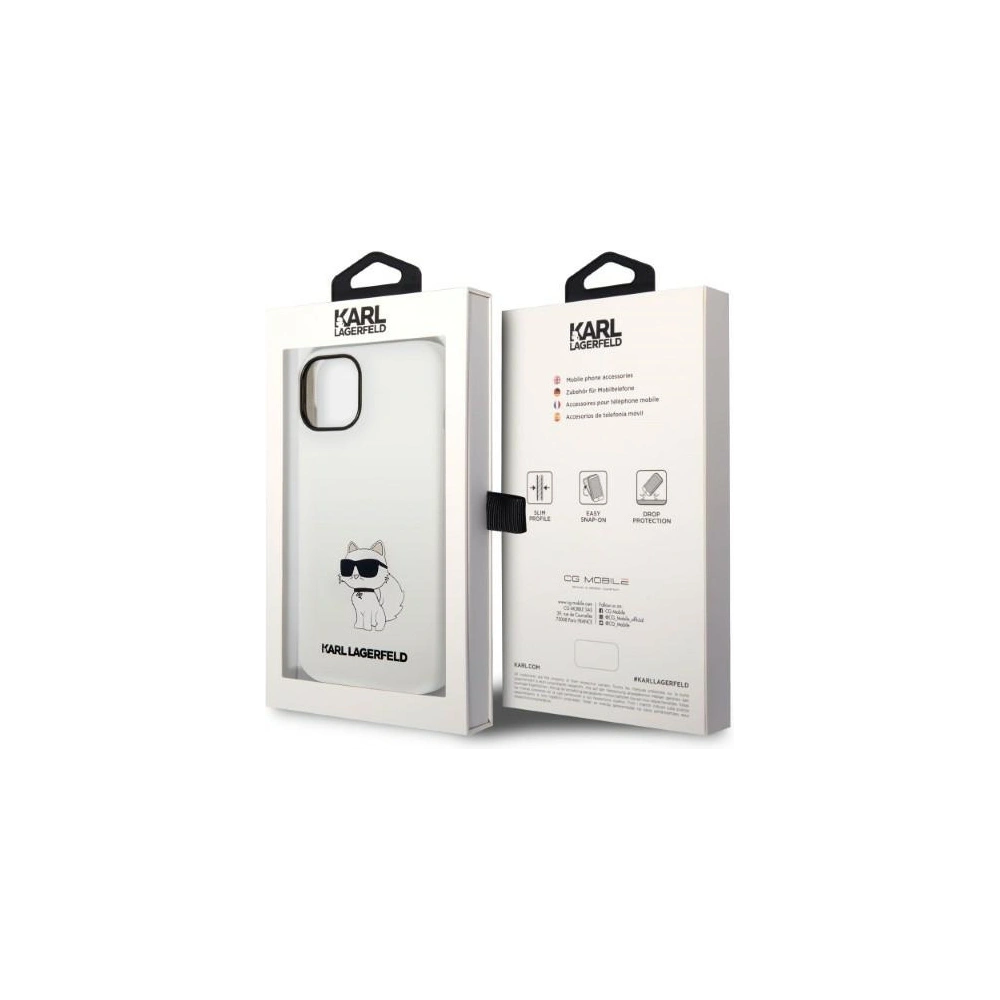 Hurtownia GSM - Etui Karl Lagerfeld KLHMP14SSNCHBCH Apple iPhone 14 hardcase biały/white Silicone Choupette MagSafe - KLD1351 - {ean13} - Hurt