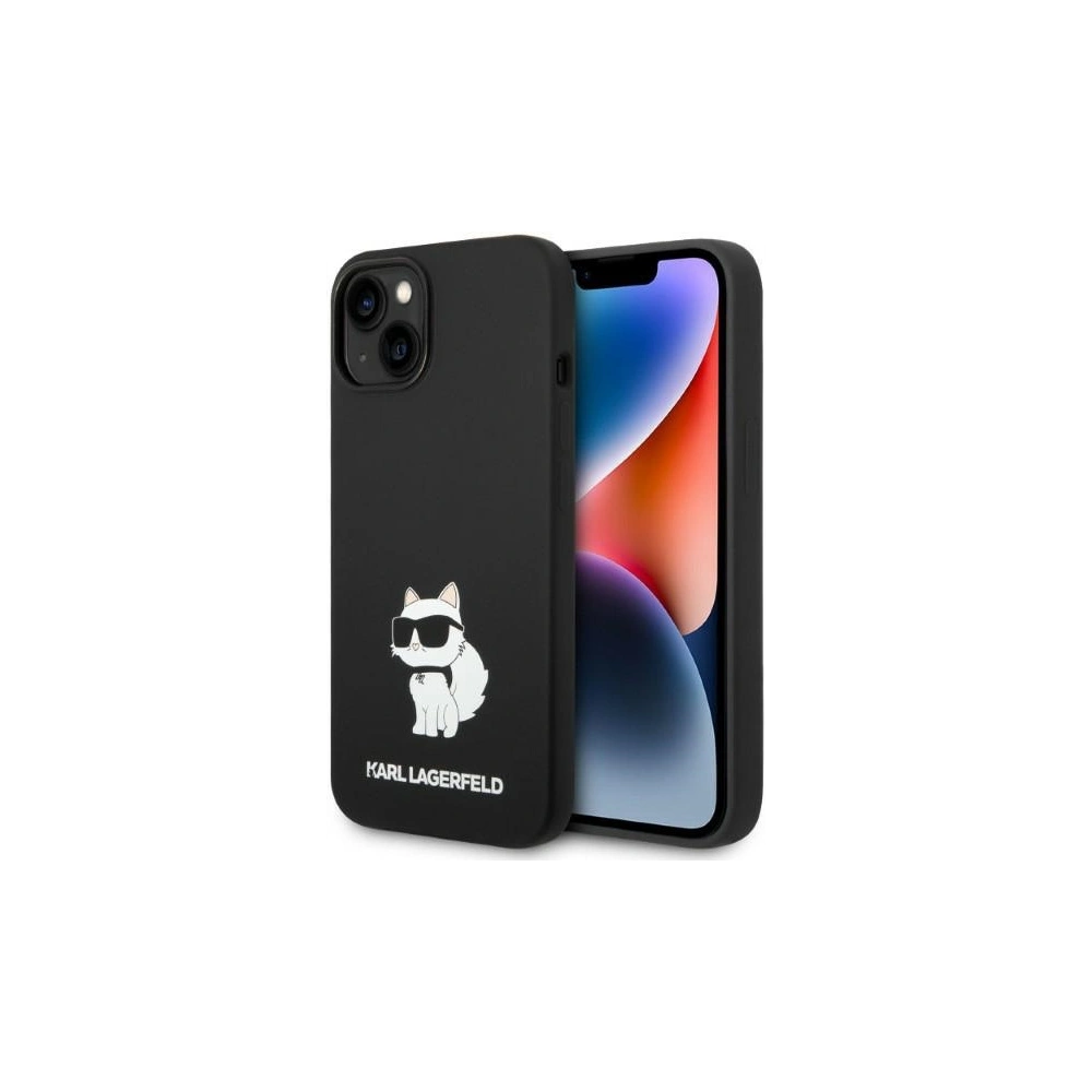 Hurtownia GSM - Etui Karl Lagerfeld KLHMP14SSNCHBCK Apple iPhone 14 hardcase czarny/black Silicone Choupette MagSafe - KLD1352 - {ean13} - Hurt