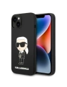 Etui Karl Lagerfeld KLHMP14SSNIKBCK Apple iPhone 14 hardcase czarny/black Silicone Ikonik Magsafe