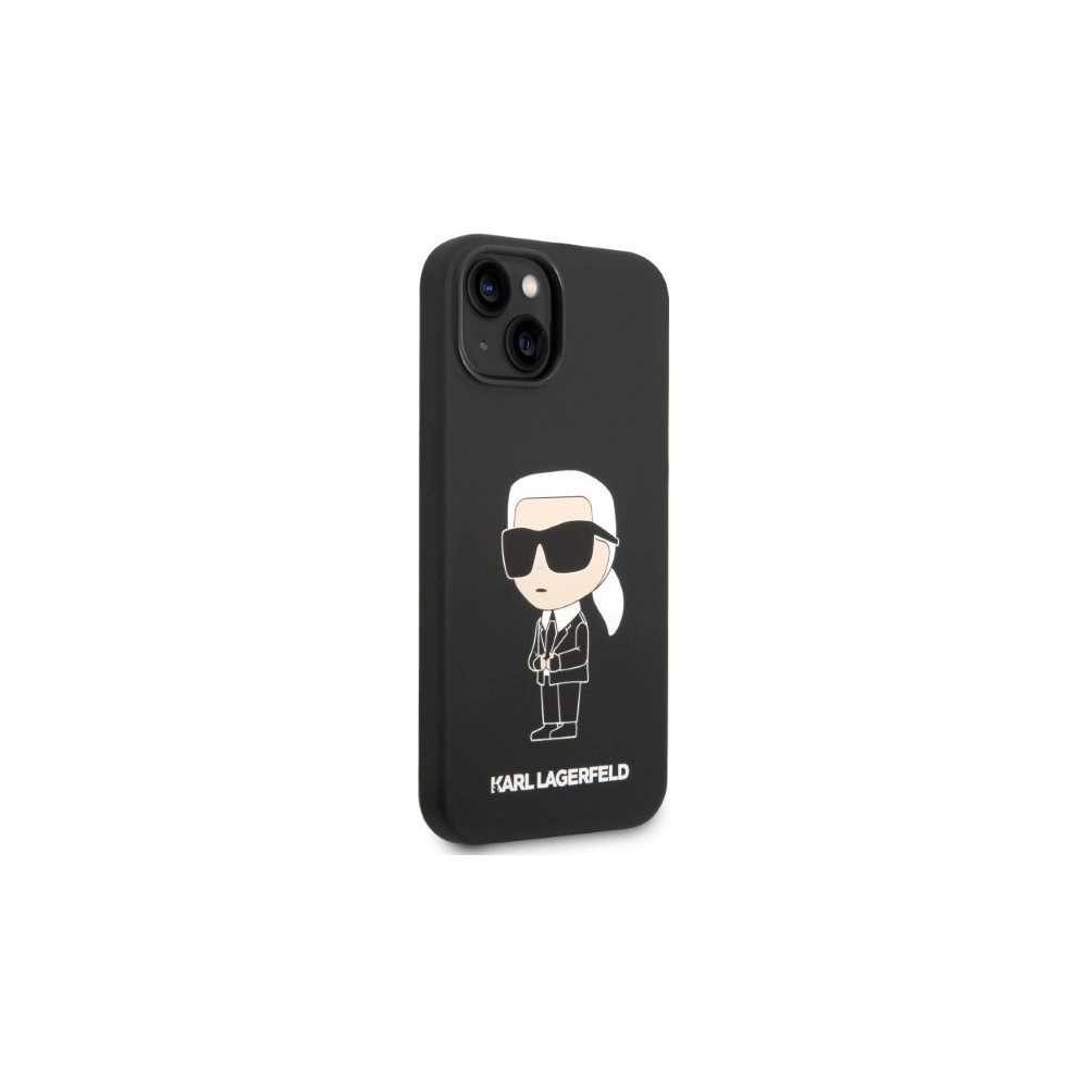 Hurtownia GSM - Etui Karl Lagerfeld KLHMP14SSNIKBCK Apple iPhone 14 hardcase czarny/black Silicone Ikonik Magsafe - KLD1353 - {ean13} - Hurt