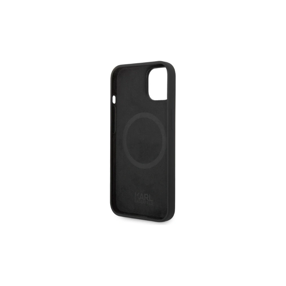 Hurtownia GSM - Etui Karl Lagerfeld KLHMP14SSNIKBCK Apple iPhone 14 hardcase czarny/black Silicone Ikonik Magsafe - KLD1353 - {ean13} - Hurt