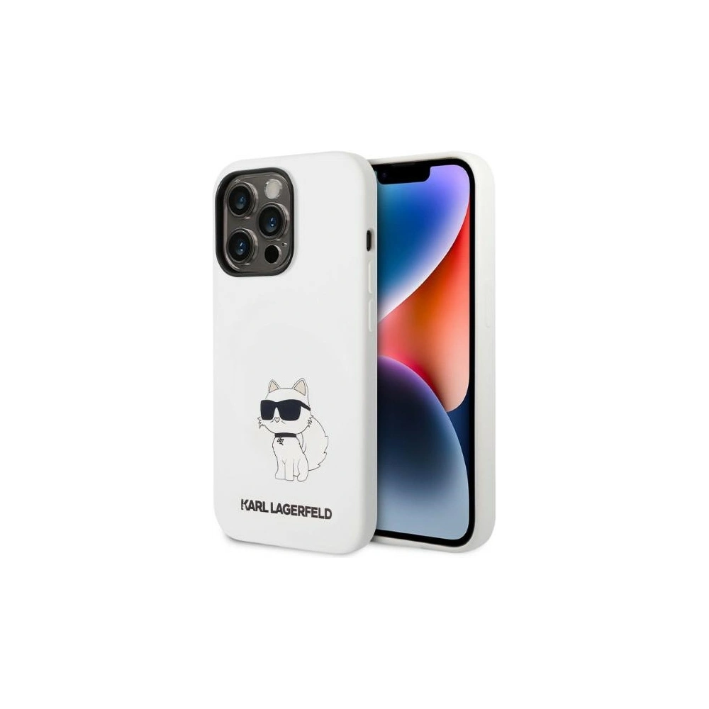 Hurtownia GSM - Case Karl Lagerfeld KLHMP14XSNCHBCH Apple iPhone 14 Pro Max Hardcase weiß/white Silikon Choupette MagSafe - KLD1354 - {ean13} - Hurt