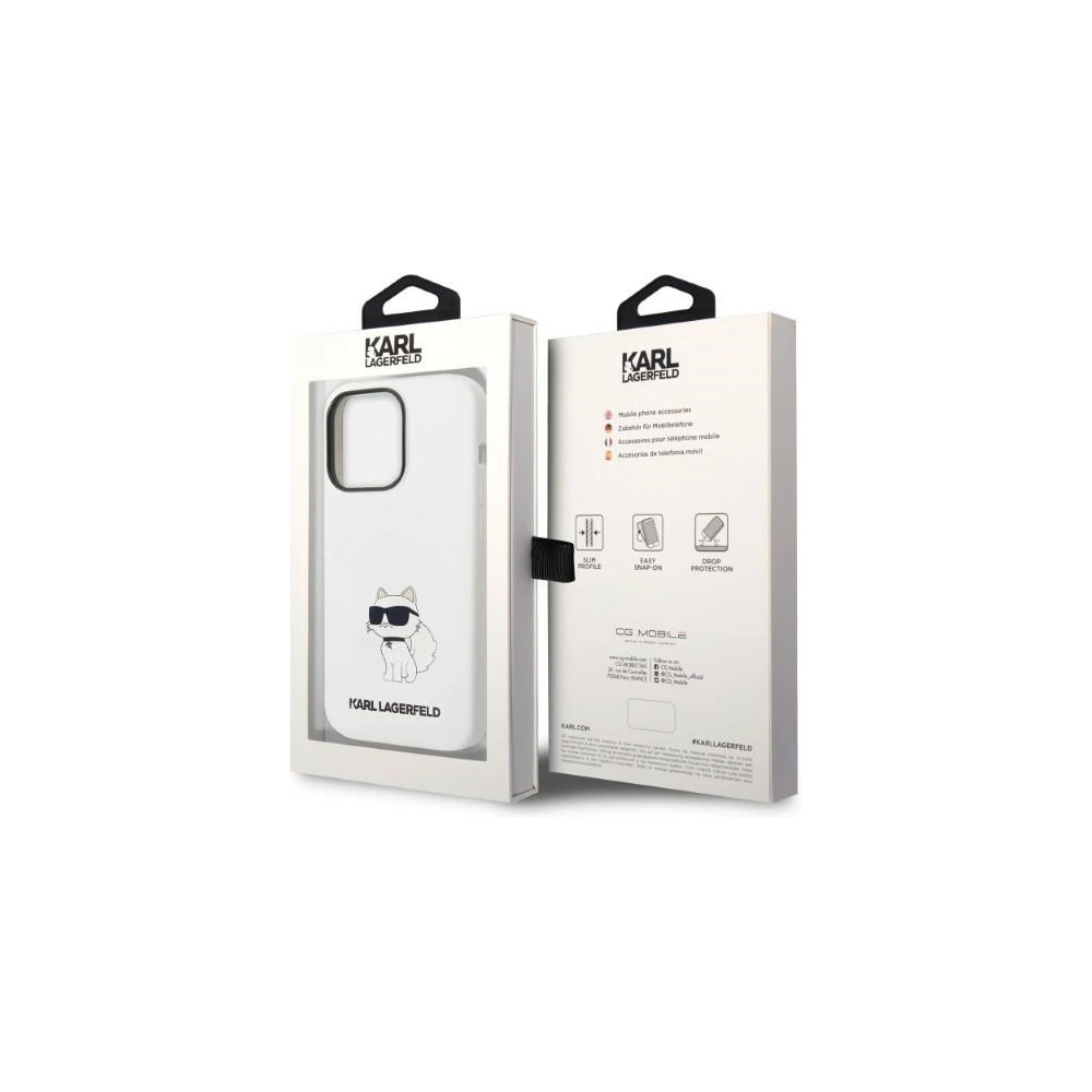 Hurtownia GSM - Case Karl Lagerfeld KLHMP14XSNCHBCH Apple iPhone 14 Pro Max Hardcase weiß/white Silikon Choupette MagSafe - KLD1354 - {ean13} - Hurt
