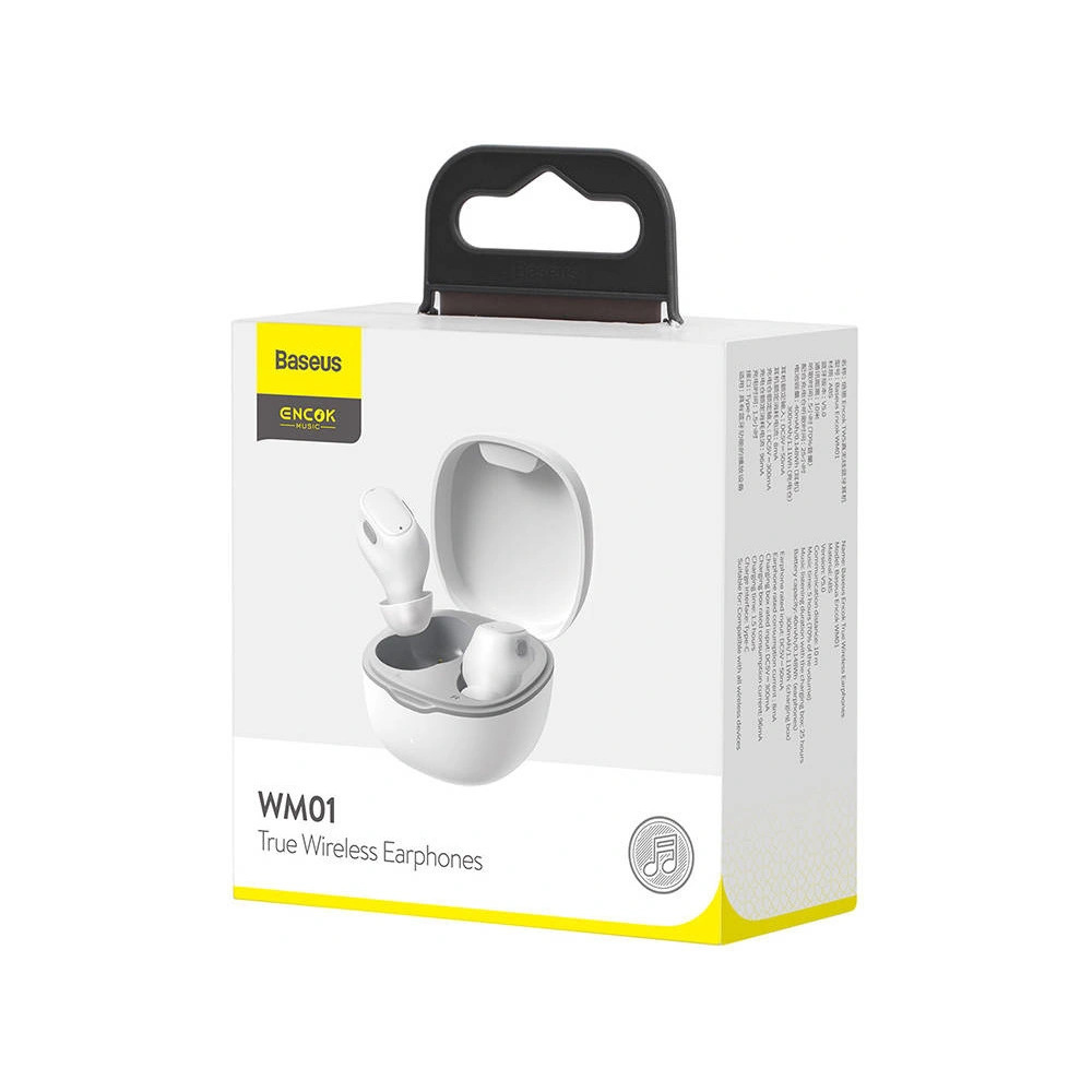 Hurtownia GSM - Füles TWS Baseus Encok WM01 (fehér) - BSU3856 - {ean13} - Hurt