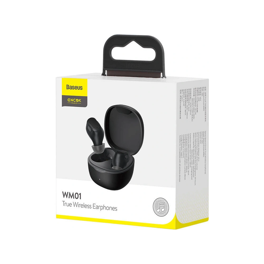 Hurtownia GSM - Słuchawki TWS Baseus Encok WM01 (czarne) - BSU3857 - {ean13} - Hurt