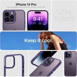 Etui Spigen Ultra Hybrid Apple iPhone 14 Pro Deep Purple