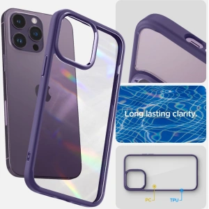 Etui Spigen Ultra Hybrid Apple iPhone 14 Pro Deep Purple