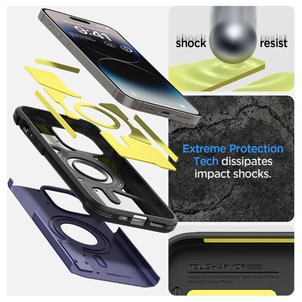 Hurtownia GSM - Case Spigen Tough Armor Mag MagSafe Apple iPhone 14 Pro Max Tief Purpur - SPN2594 - {ean13} - Hurt