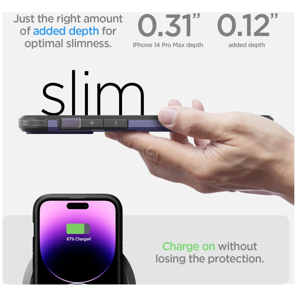 Hurtownia GSM - Case Spigen Tough Armor Mag MagSafe Apple iPhone 14 Pro Max Tief Purpur - SPN2594 - {ean13} - Hurt