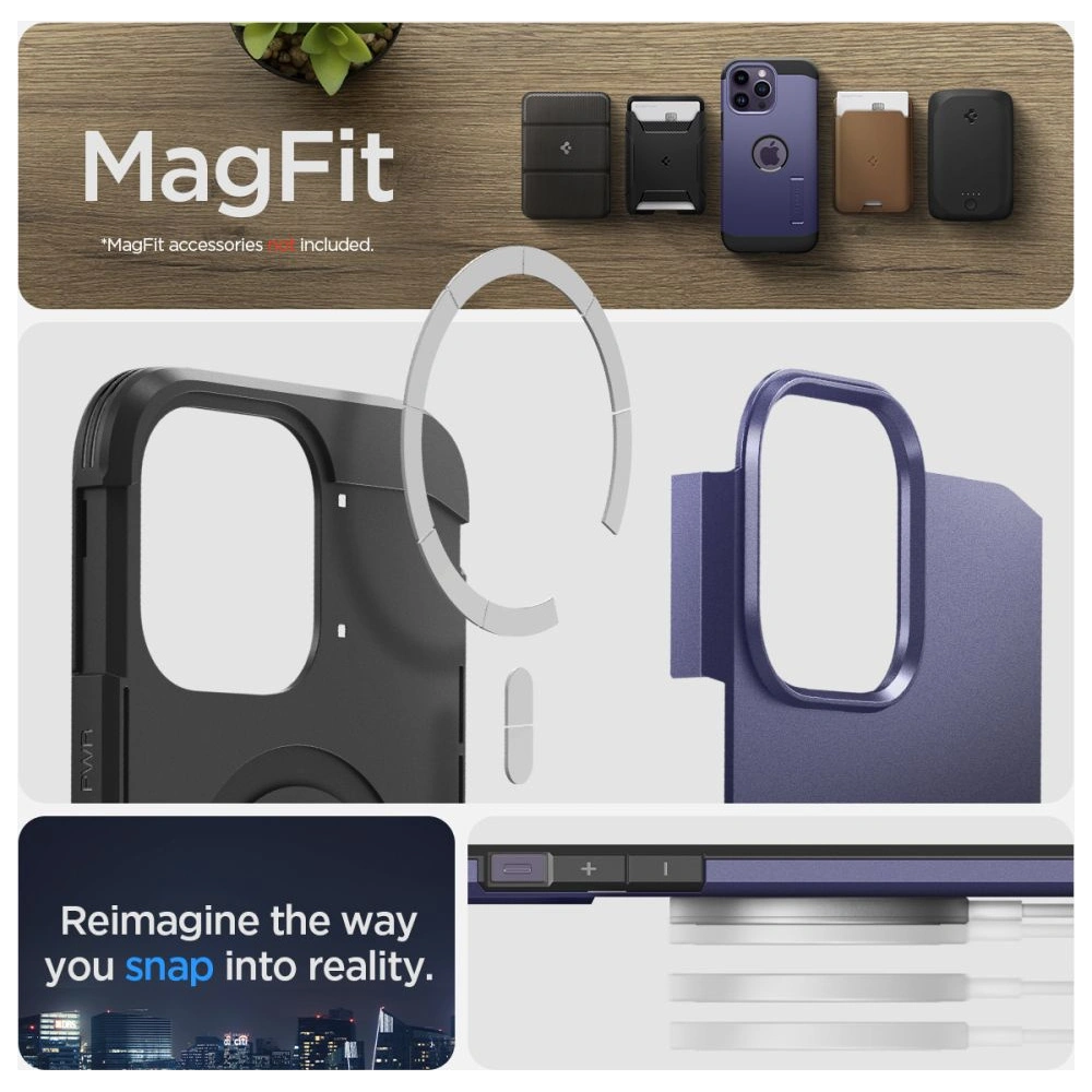 Hurtownia GSM - Case Spigen Tough Armor Mag MagSafe Apple iPhone 14 Pro Max Tief Purpur - SPN2594 - {ean13} - Hurt