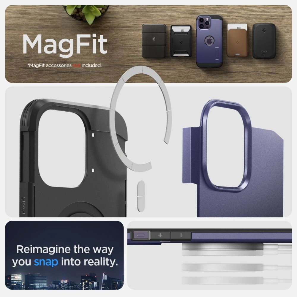 Hurtownia GSM - Etui Spigen Tough Armor Mag MagSafe Apple iPhone 14 Pro Deep Purple - SPN2595 - {ean13} - Hurt