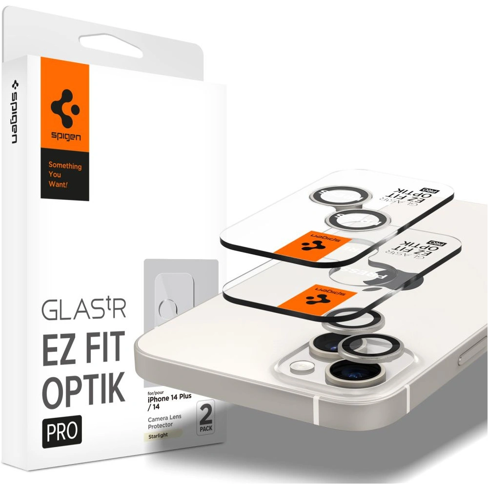 Wholesale Spigen Optik.tr Camera Protector Apple iPhone 14/14 Plus Starlight [2 PACK] - SPN2599 - {ean13} - Hurt