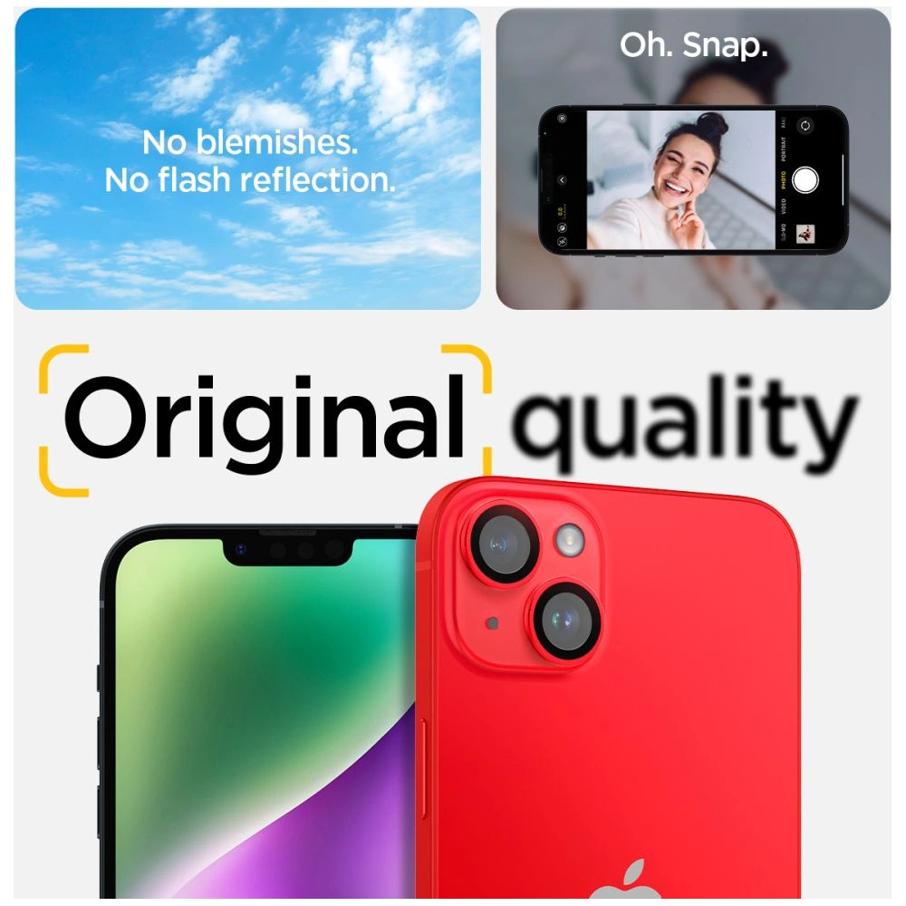 Hurtownia GSM - Szkło hartowane na aparat Spigen Optik.tr Camera Protector Apple iPhone 14/14 Plus Red [2 PACK] - SPN2600 - {ean13} - Hurt