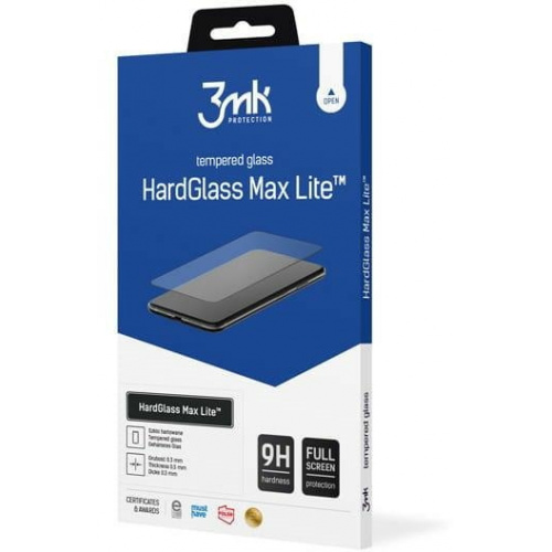 Hurtownia 3MK - 5903108497640 - 3MK4351 - Szkło hartowane 3MK HardGlass Max Lite Oppo A16/A16s Black czarne - B2B homescreen