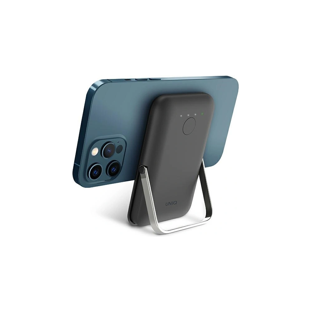 Hurtownia GSM - Powerbank UNIQ Hoveo 5000mAh USB-C 20W PD Gyors töltés Vezeték nélküli Magnetic szürke/charcoal grey - UNIQ846 - {ean13} - Hurt