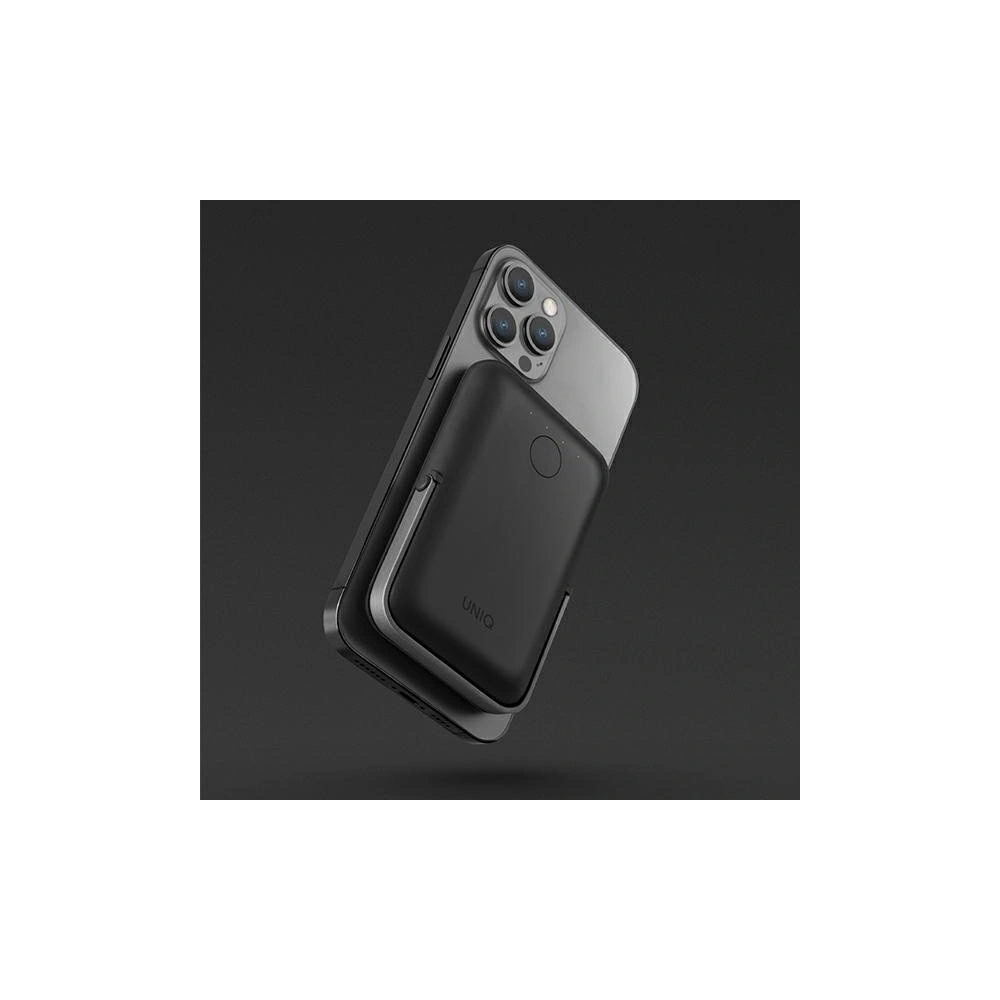 Hurtownia GSM - Powerbank UNIQ Hoveo 5000mAh USB-C 20W PD Gyors töltés Vezeték nélküli Magnetic szürke/charcoal grey - UNIQ846 - {ean13} - Hurt