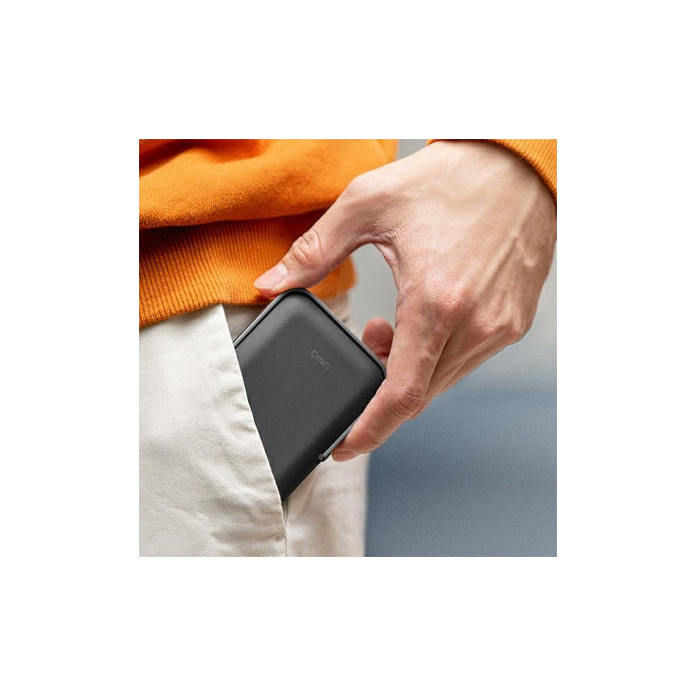 Hurtownia GSM - Powerbank UNIQ Hoveo 5000mAh USB-C 20W PD Gyors töltés Vezeték nélküli Magnetic szürke/charcoal grey - UNIQ846 - {ean13} - Hurt