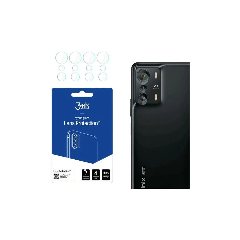 Hurtownia GSM - Szkło hybrydowe na obiektyw aparatu 3MK Lens Protect Infinix Zero Ultra 5G [4 PACK] - 3MK4377 - {ean13} - Hurt