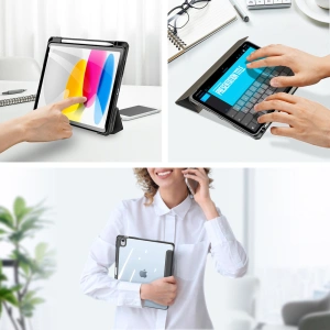 Hurtownia GSM - Etui DuxDucis Toby Apple iPad 10.9 2022 (10. generacji) + Pencil holder czarne - DDS1396 - {ean13} - Hurt