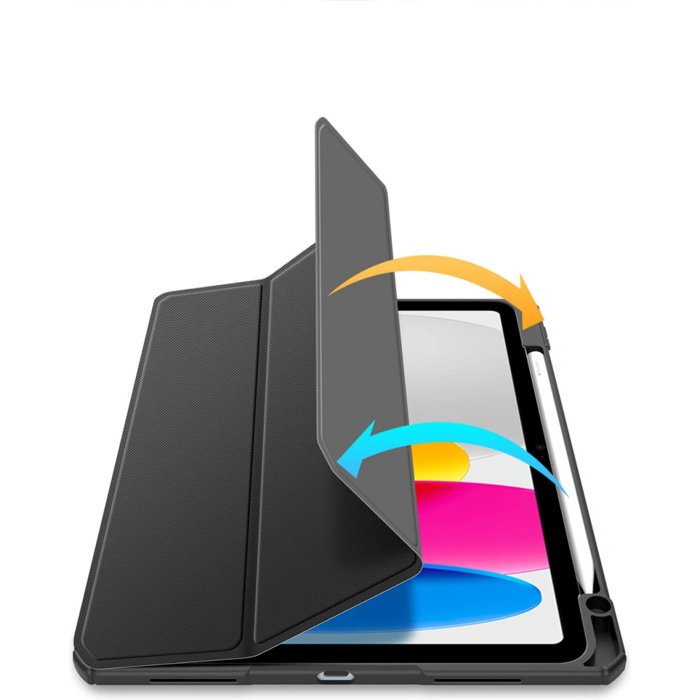 Hurtownia GSM - Etui DuxDucis Toby Apple iPad 10.9 2022 (10. generație) + suport pentru creion negru - DDS1396 - {ean13} - Hurt