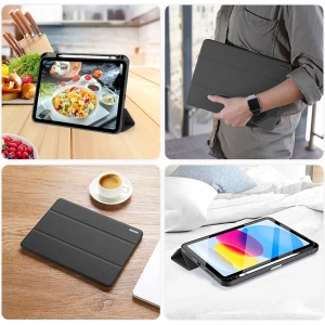 Hurtownia GSM - Etui DuxDucis Domo Apple iPad 10.9 2022 (10. generációs) + Pencil tartó fekete - DDS1397 - {ean13} - Hurt