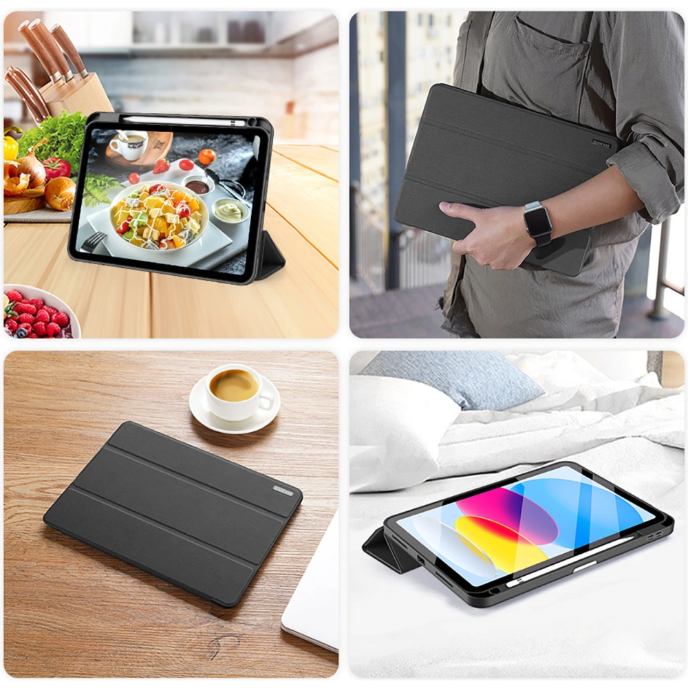 Hurtownia GSM - Etui DuxDucis Domo Apple iPad 10.9 2022 (10. generációs) + Pencil tartó fekete - DDS1397 - {ean13} - Hurt