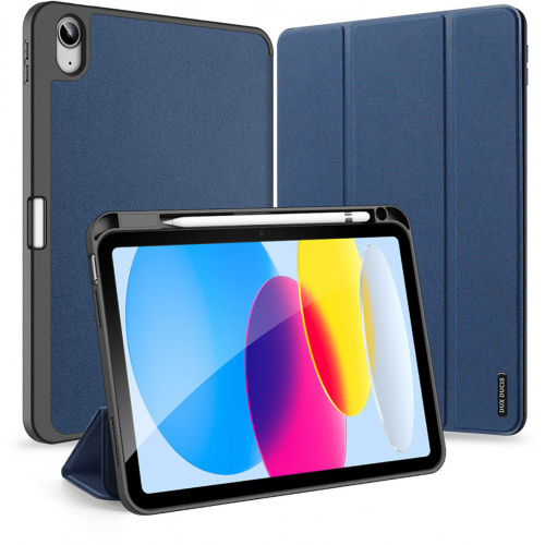 DuxDucis Distributor - 6934913034149 - DDS1398 - DuxDucis Domo Apple iPad 10.9 2022 (10 gen) + Pencil holder blue - B2B homescreen