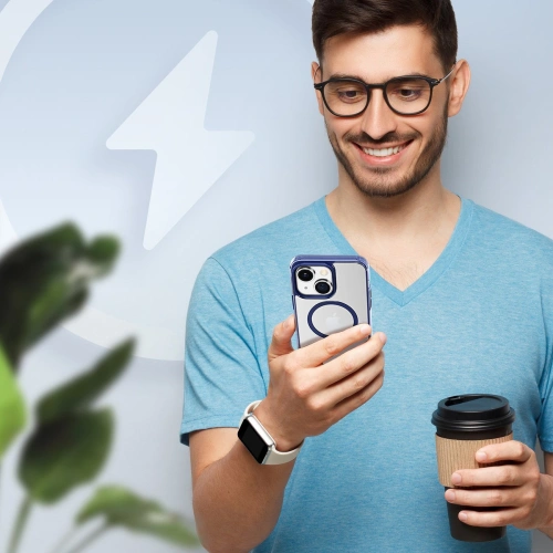 Etui DuxDucis Clin2 MagSafe Apple iPhone 14 niebieskie