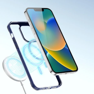 Etui DuxDucis Clin2 MagSafe Apple iPhone 14 Plus / 15 Plus modré