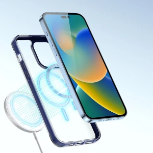 Etui DuxDucis Clin2 MagSafe Apple iPhone 14 Pro modré