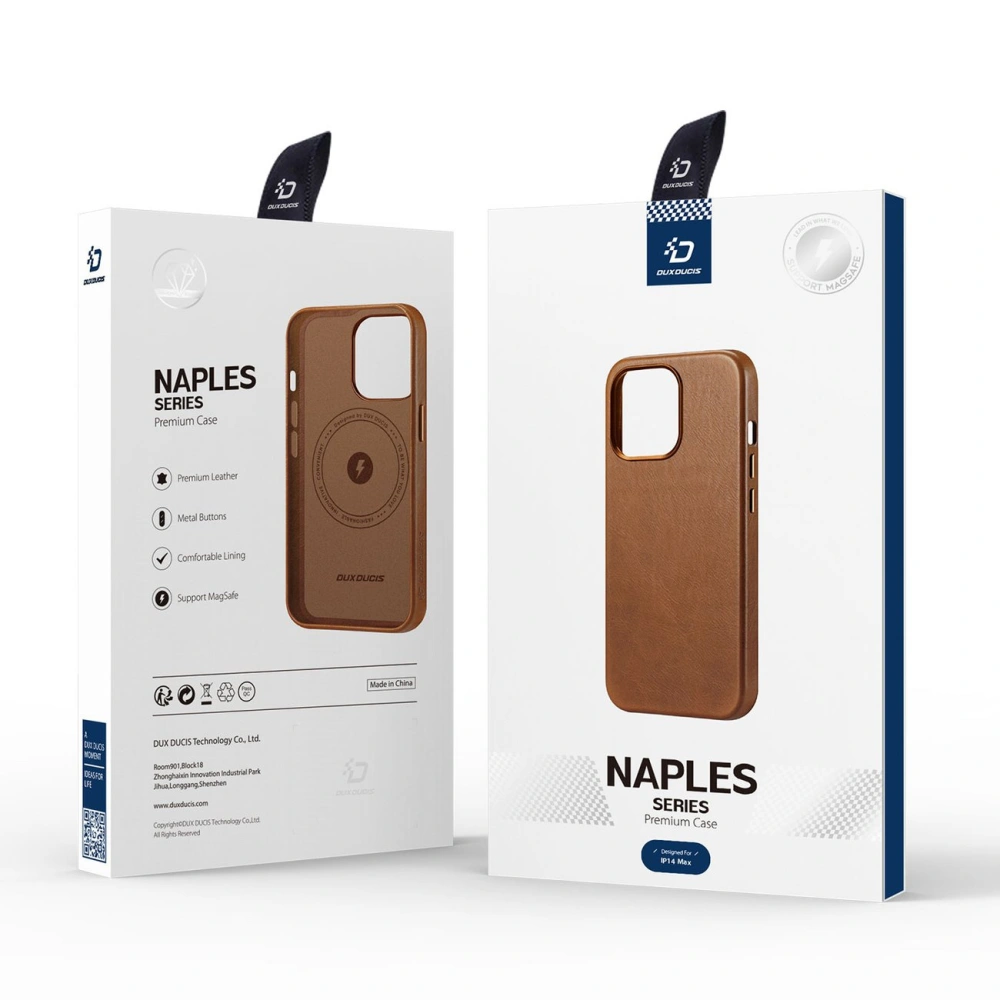 Hurtownia GSM - Etui DuxDucis Naples MagSafe Apple iPhone 14 Plus / 15 Plus hnědé - DDS1415 - {ean13} - Hurt