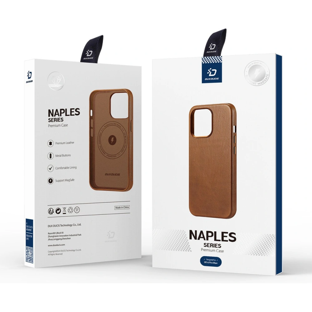 Hurtownia GSM - Etui DuxDucis Naples MagSafe Apple iPhone 14 Pro Max barna - DDS1419 - {ean13} - Hurt