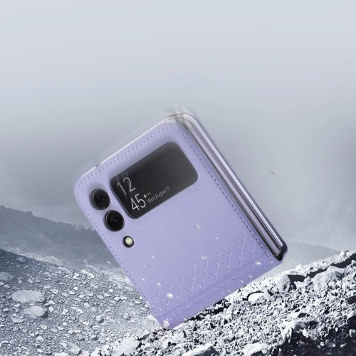 Etui DuxDucis Bril Samsung Galaxy Z Flip 3 fioletowe