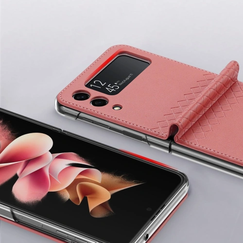 Etui DuxDucis Bril Samsung Galaxy Z Flip 3 różowe