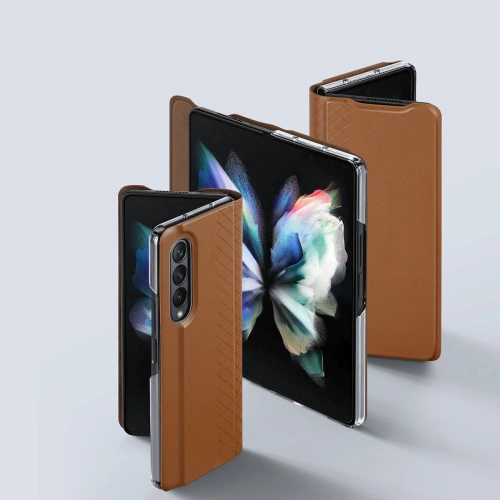 Etui DuxDucis Bril Samsung Galaxy Z Fold 3 brązowe