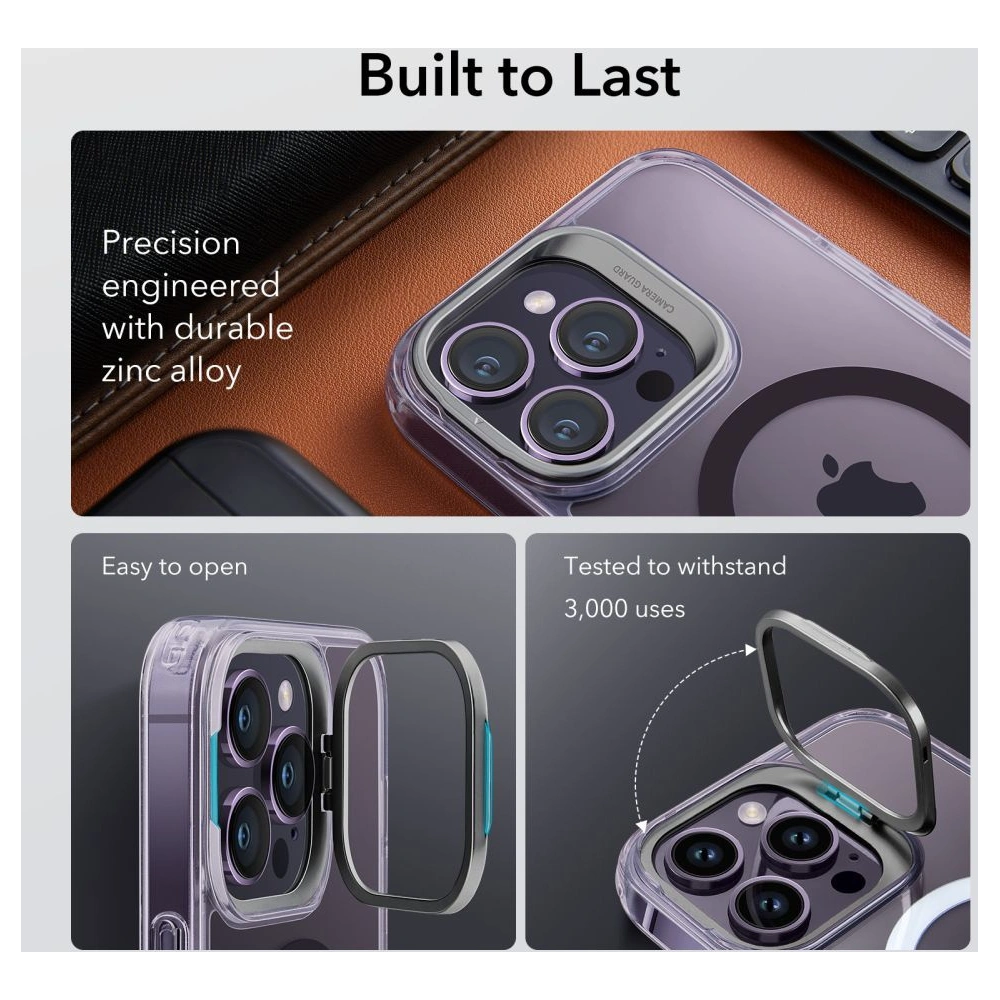 Hurtownia GSM - Etui ESR Classic Kickstand Halolock MagSafe Apple iPhone 14 Pro Clear/purple - ESR630 - {ean13} - Hurt
