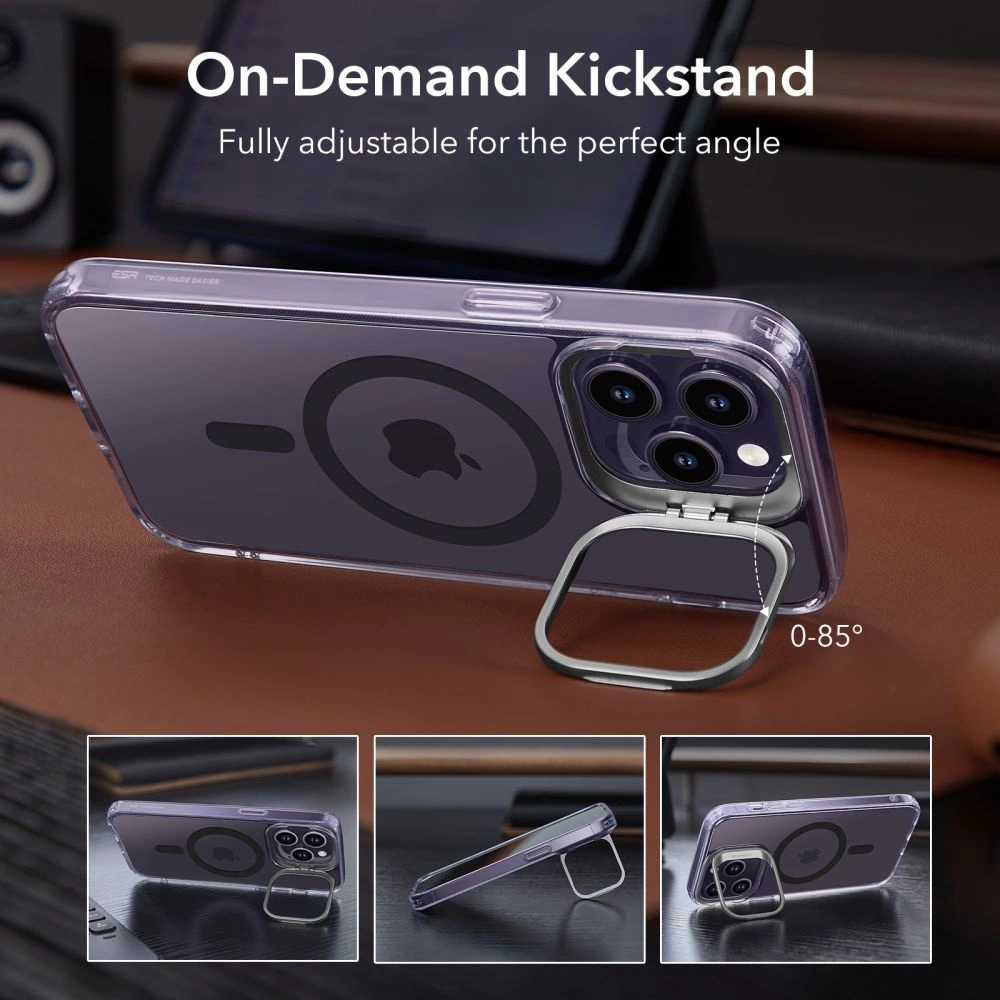 Hurtownia GSM - Etui ESR Classic Kickstand Halolock MagSafe Apple iPhone 14 Pro Čiré/fialové - ESR630 - {ean13} - Hurt