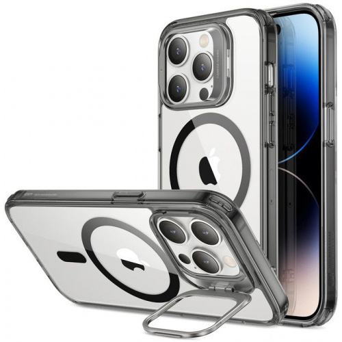 ESR Distributor - 4894240175408 - ESR632 - ESR Classic Kickstand Halolock MagSafe Apple iPhone 14 Pro Clear/black - B2B homescreen