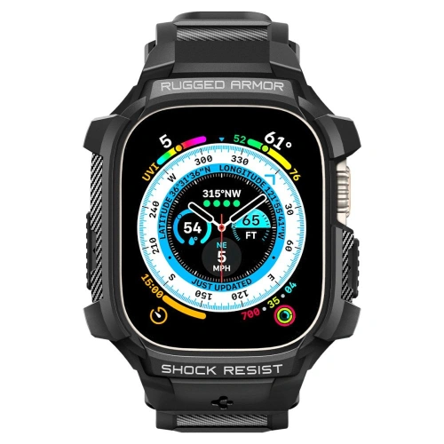 Pasek Spigen Rugged Armor Pro Apple Watch Ultra 1 / 2 / 3 49mm Black