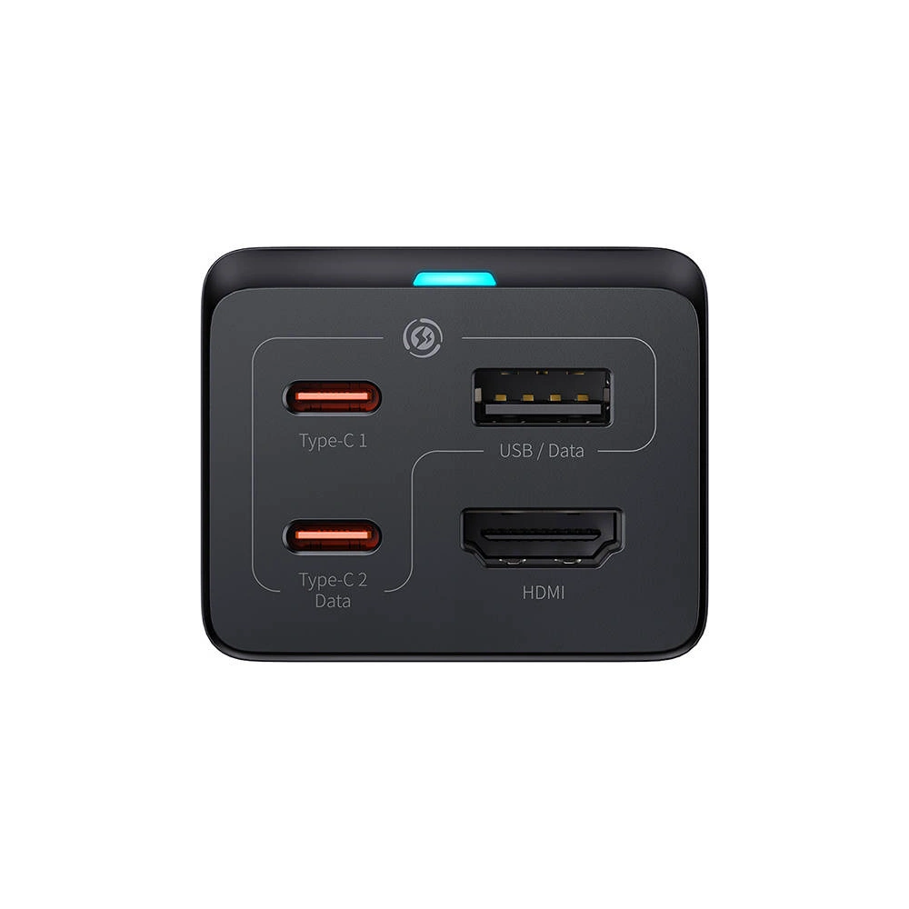 Hurtownia GSM - Hálózati töltő Baseus GaN5 Pro 2xUSB-C + USB + HDMI, 67W (fekete) - BSU3858 - {ean13} - Hurt