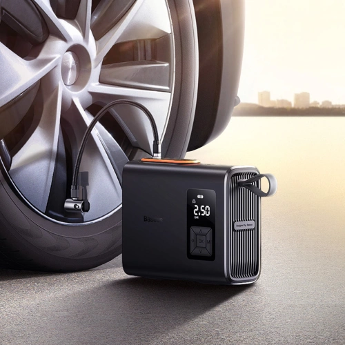 Pompka do kół Baseus Mega EnergyPump 6000mAh oraz latarką LED