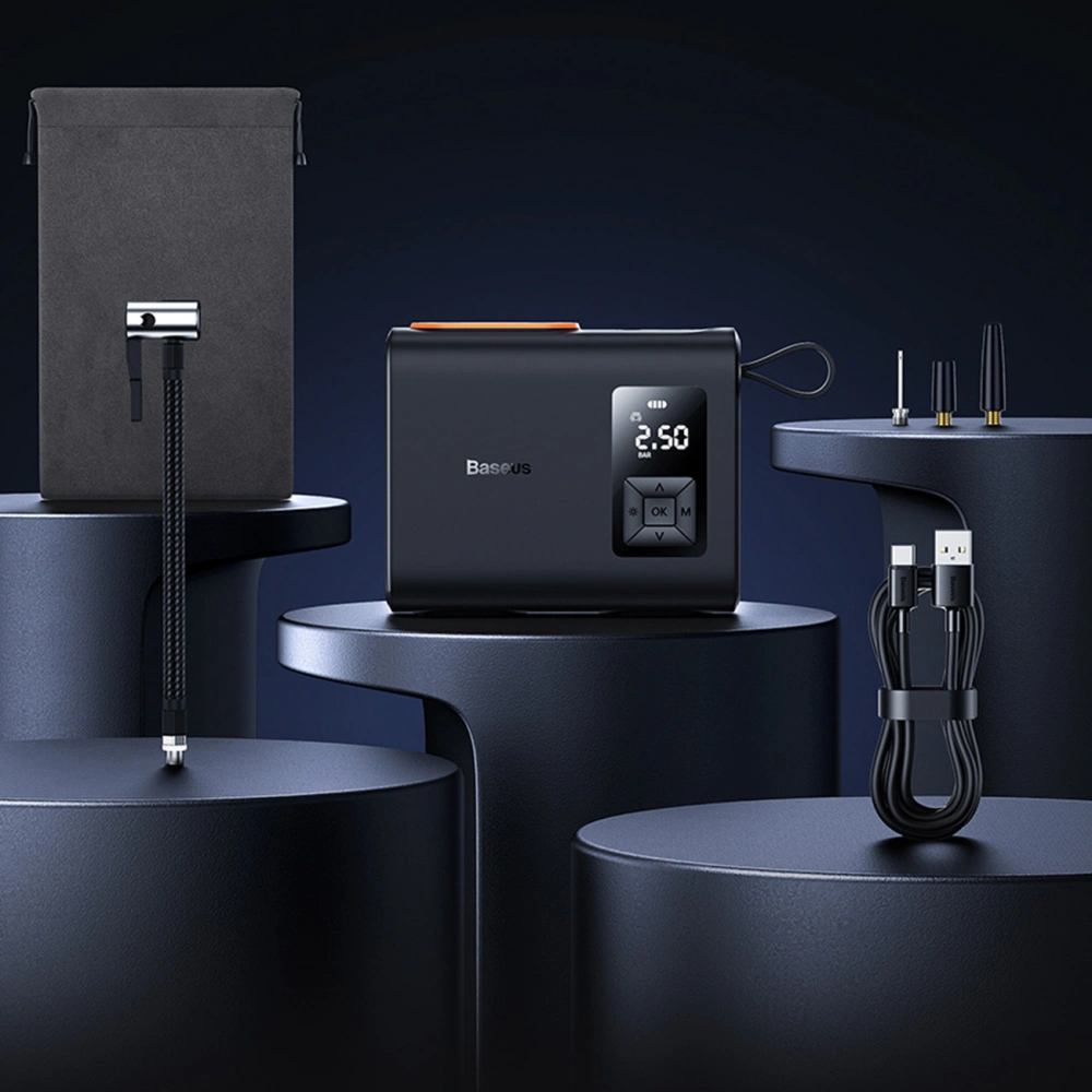 Hurtownia GSM - Pompka do kół Baseus Mega EnergyPump 6000mAh és LED lámpával - BSU3859 - {ean13} - Hurt