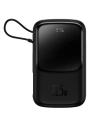 Powerbank Baseus Qpow Digital Display 10000mAh 22,5W QC/PD/SCP/FCP + kabel USB-C czarny