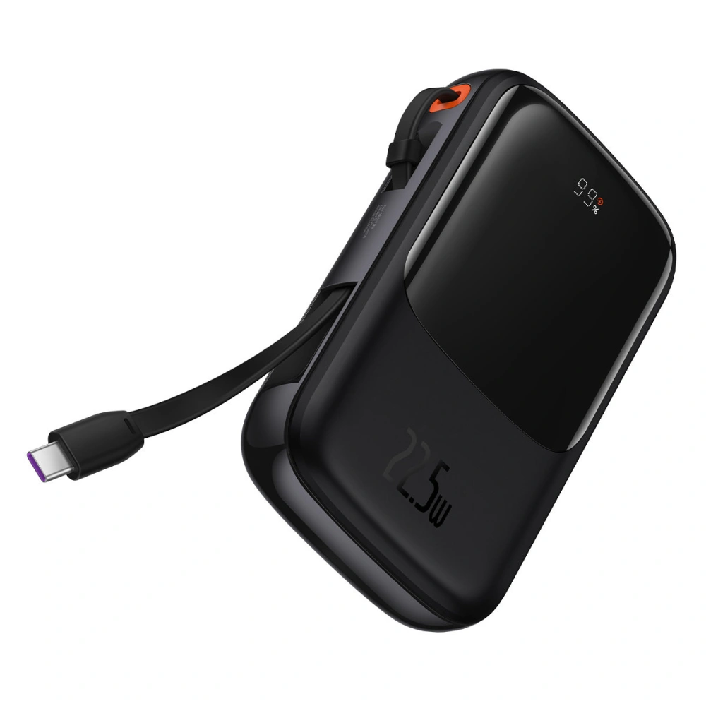Hurtownia GSM - Powerbank Baseus Qpow Digital Display 10000mAh 22,5W QC/PD/SCP/FCP + cablu USB-C negru - BSU3861 - {ean13} - Hurt