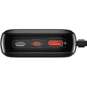 Powerbank Baseus Qpow Digital Display 20000mAh 20W QC/PD/SCP/FCP + kabel Lightning czarny