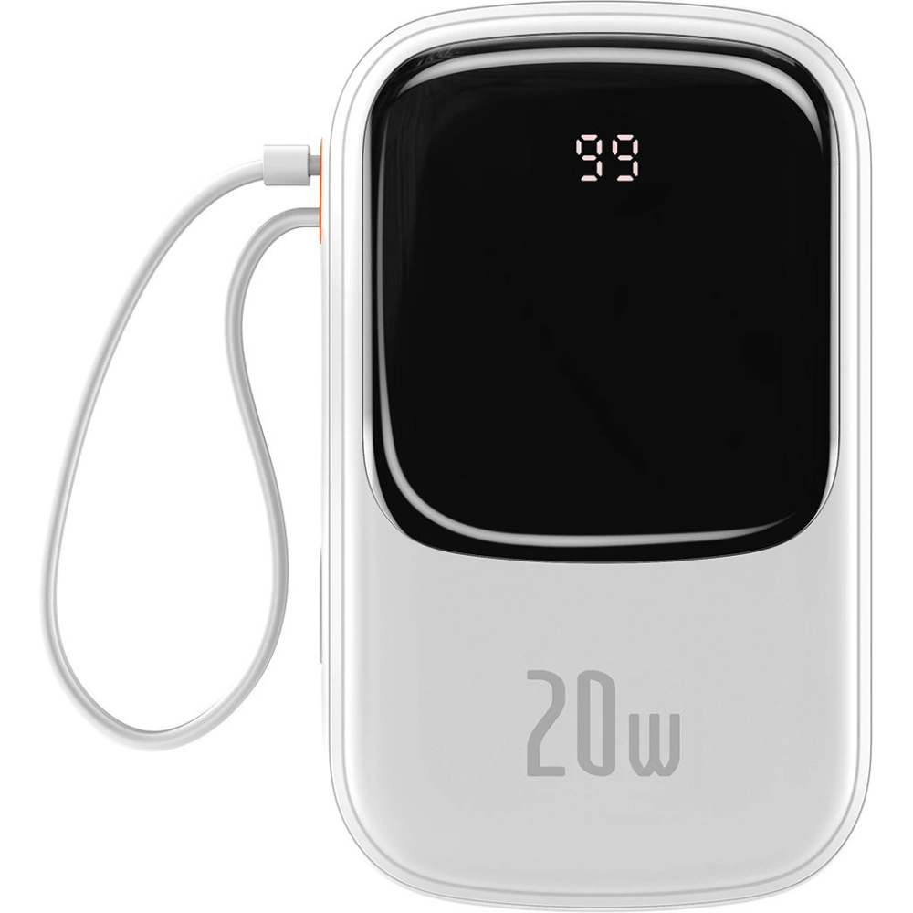 Hurtownia GSM - Powerbank Baseus Qpow Digital Display 20000mAh 20W QC/PD/SCP/FCP + weißes Lightning-Kabel - BSU3864 - {ean13} - Hurt