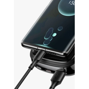 Powerbank Baseus Qpow Digital Display 20000mAh 20W QC/PD/SCP/FCP + kabel Lightning biały